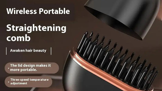 Wireless Portable Hair Straightening Comb
